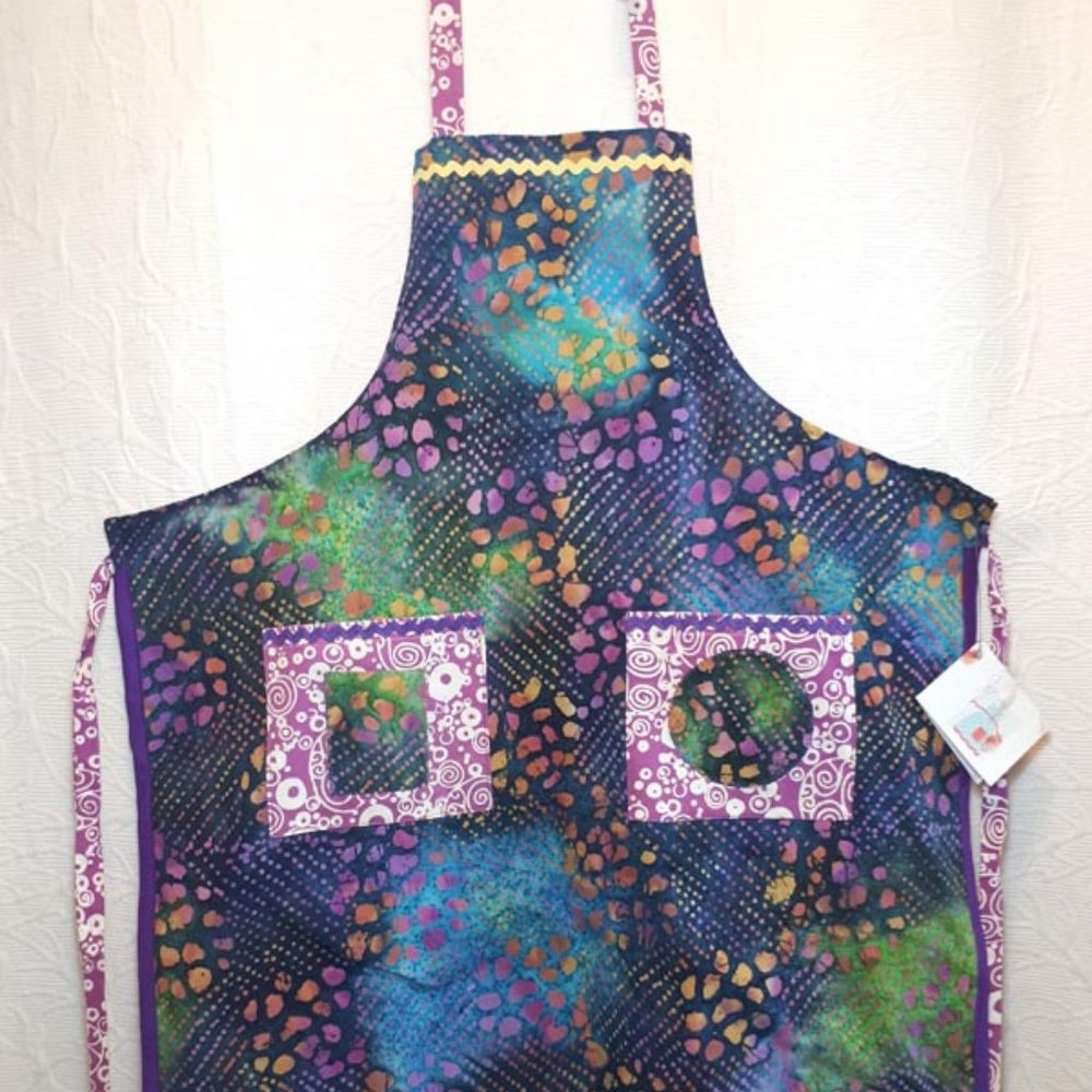 Batik Apron. Handmade. Reversable